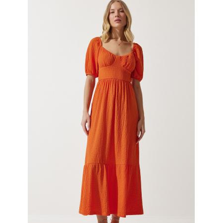 Happiness İstanbul Jurk donkeroranje