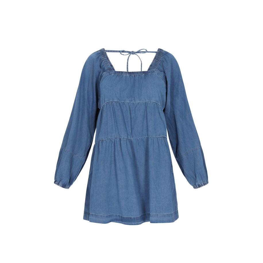 Faina faina Jurk blauw -