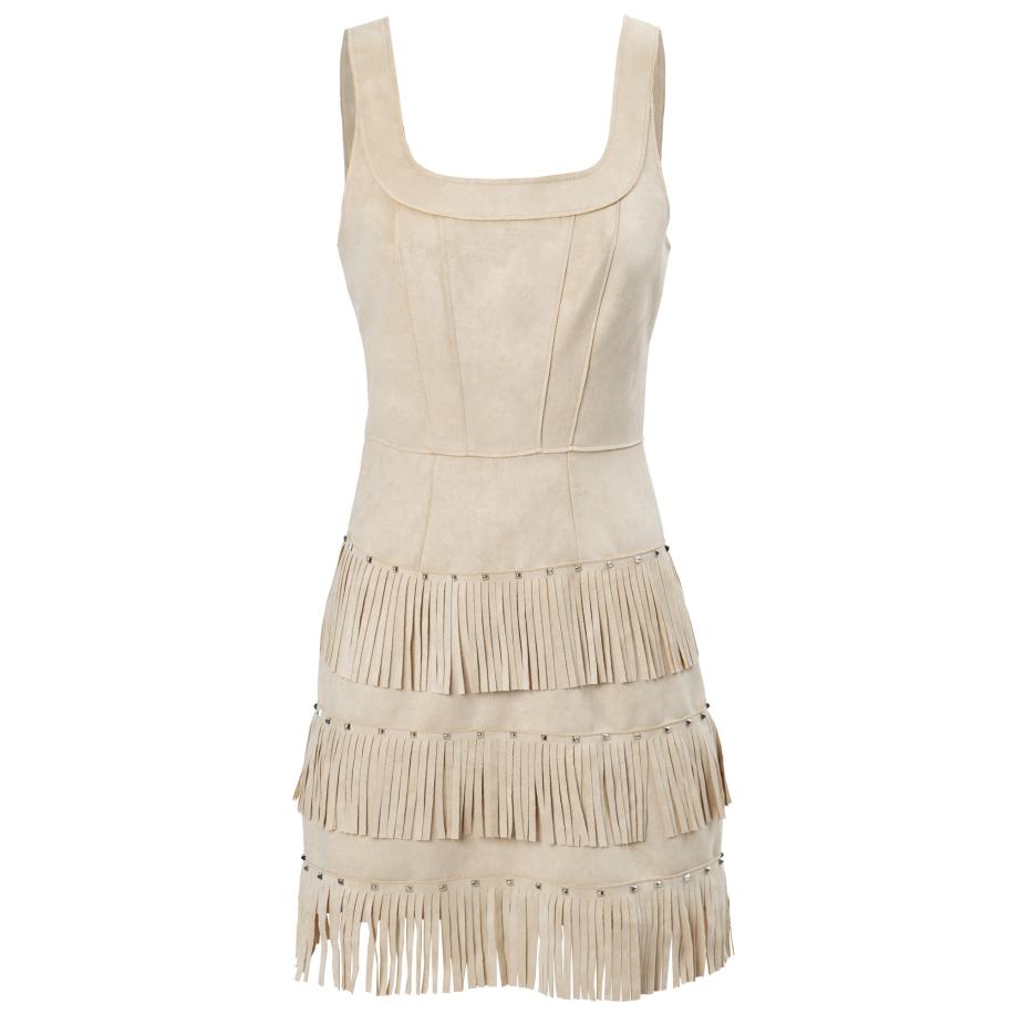 Influencer Influencer Jurk beige -