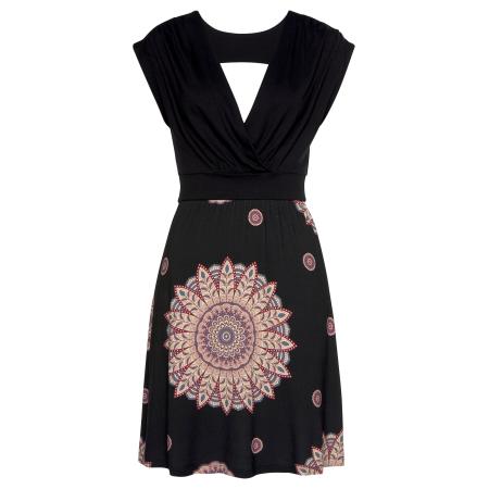 BEACH TIME BEACH TIME Strandjurk Mandala gemengde kleuren / zwart