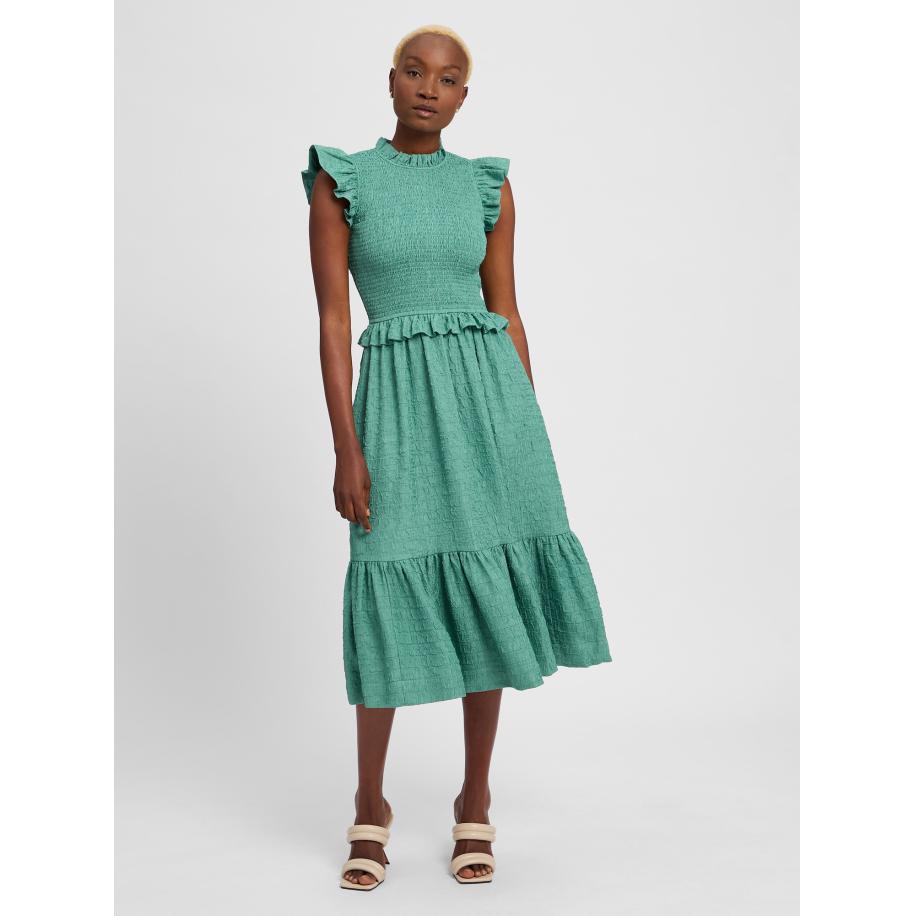 Marie Lund Marie Lund Jurk petrol -