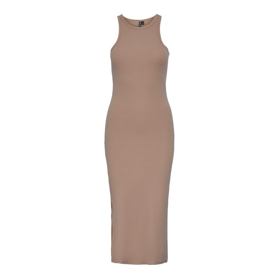 Pieces PIECES Jurk RUKA donkerbeige -