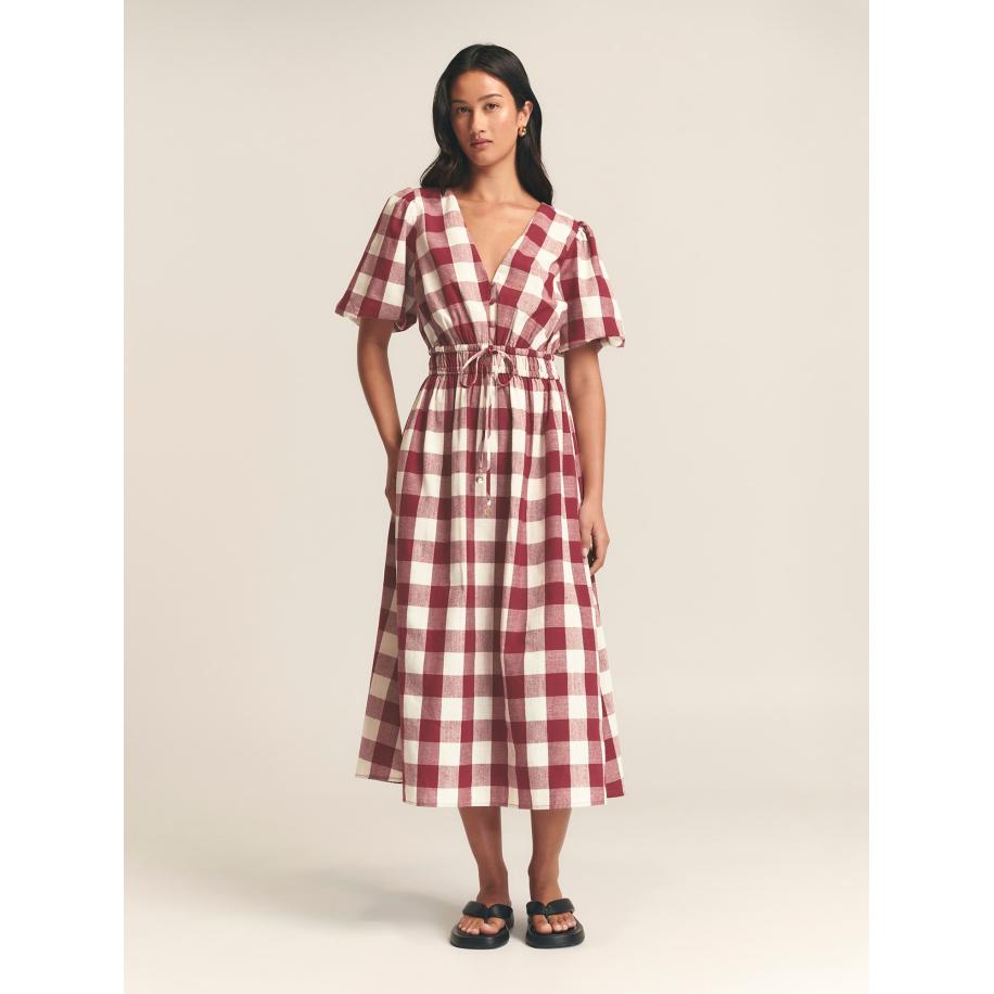 St MRLO St MRLO Jurk Rowley rood / wit -