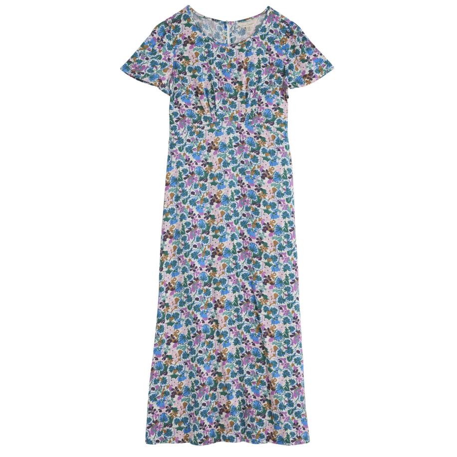 Seasalt Cornwall Seasalt Cornwall Zomerjurk Rosalind lichtblauw / groen / rosa / wit -