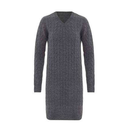 Moxx Paris Moxx Paris Gebreide jurk grijs