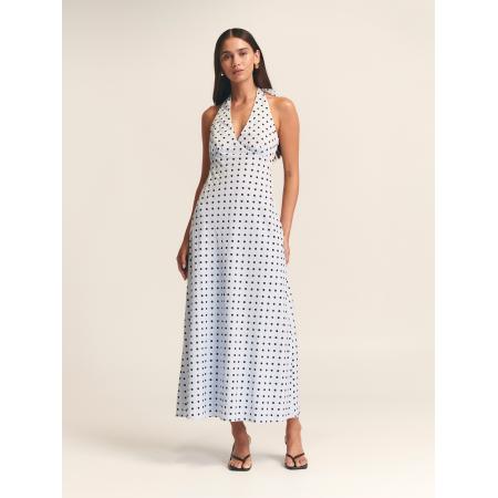 St MRLO Jurk Elena pastelblauw / zwart