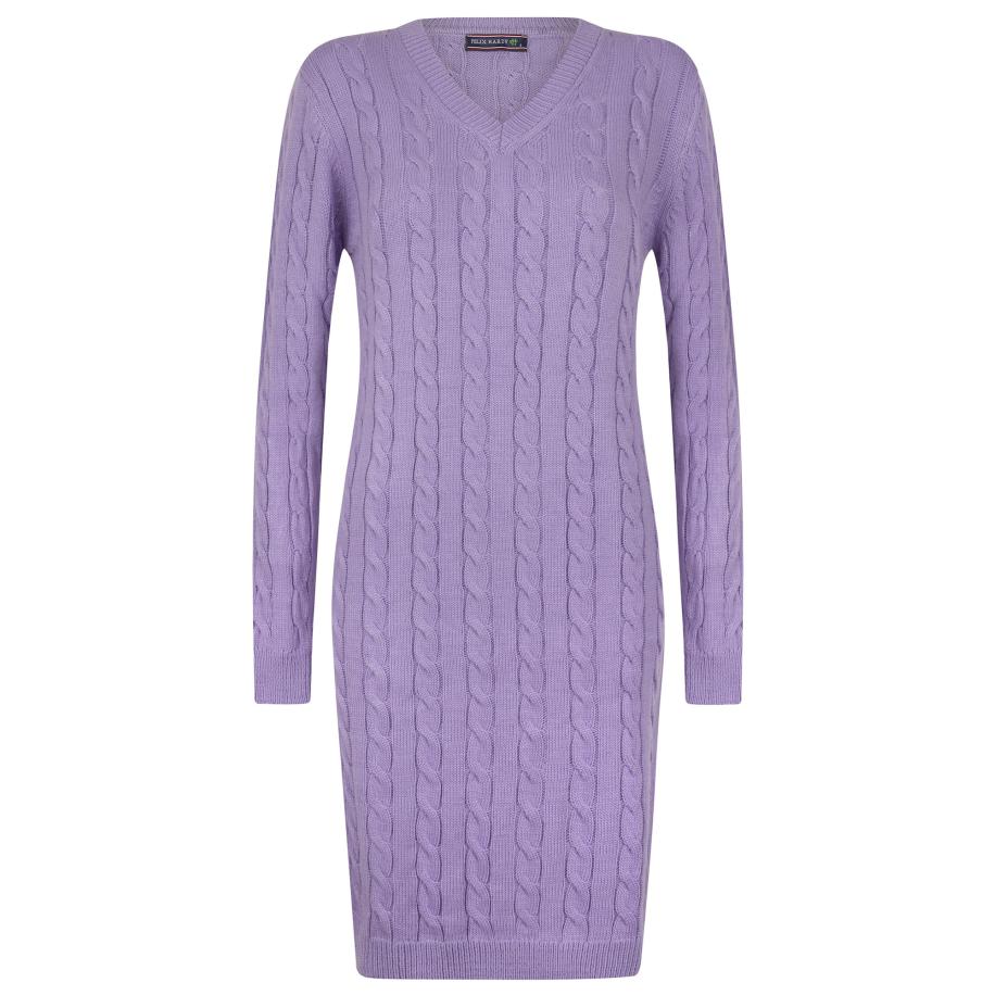 Felix Hardy Felix Hardy Gebreide jurk lila -