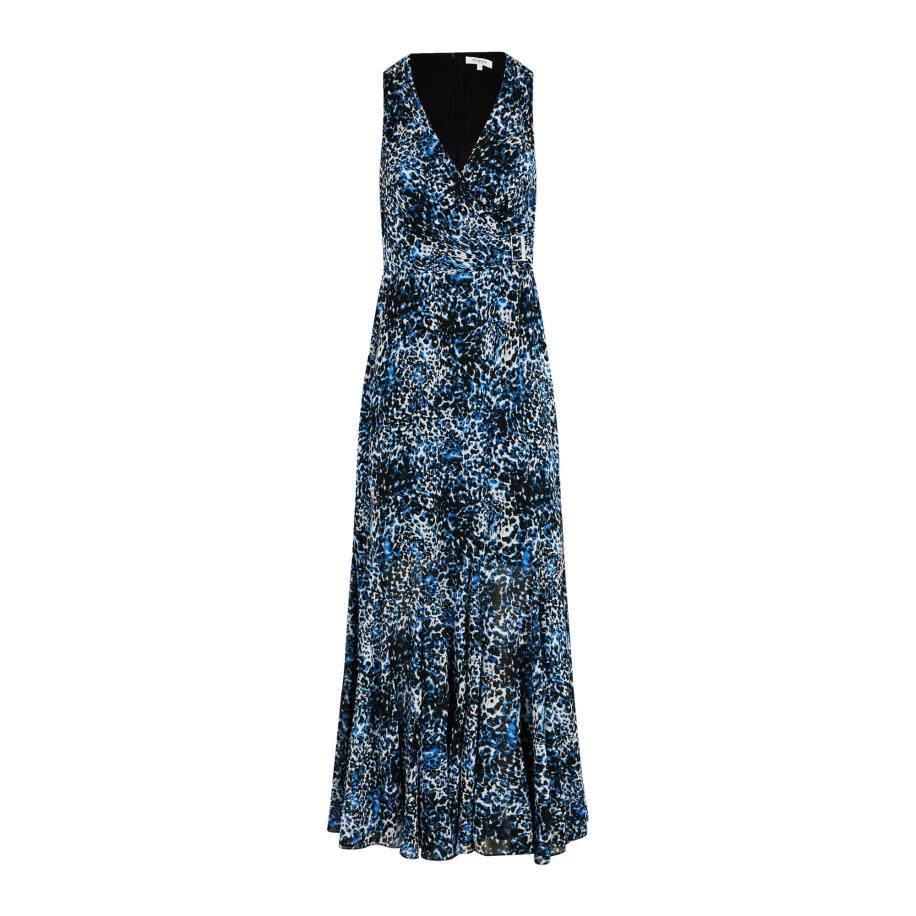 Morgan Morgan Avondjurk neonblauw / zwart / wit -