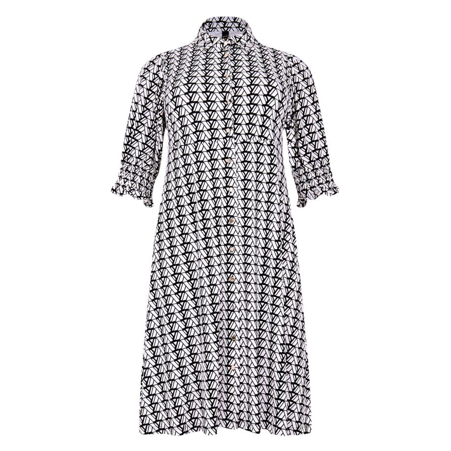 Yoek YOEK Jurk zwart / wit -