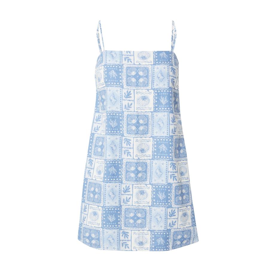 Hollister HOLLISTER Zomerjurk blauw / wit -