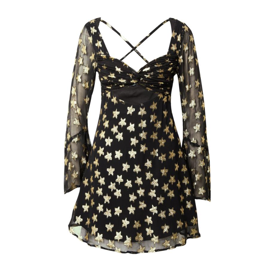 Nasty Gal Nasty Gal Jurk goud / zwart -