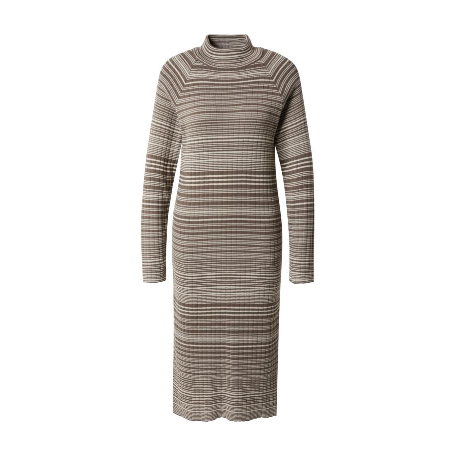 A LOT LESS Gebreide jurk Selina taupe Bruin