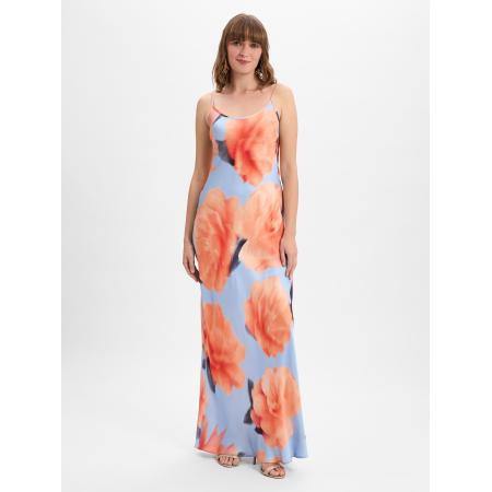 Mbym mbym Zomerjurk Bellah lichtblauw / oranje