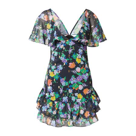 Nasty Gal Nasty Gal Zomerjurk navy / lichtblauw / grasgroen / oranje