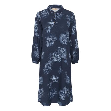 Culture CULTURE Jurk Alexa navy / lichtgrijs