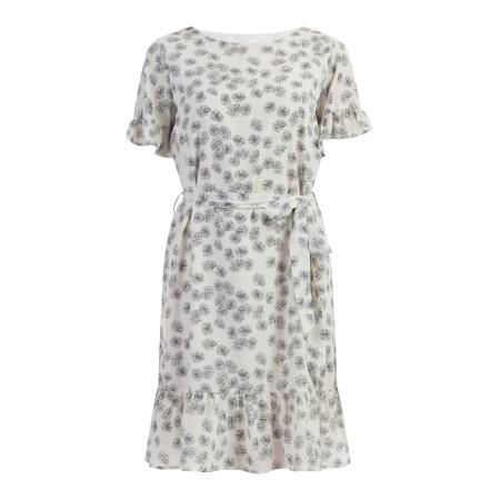 Usha Usha Jurk zwart / wolwit