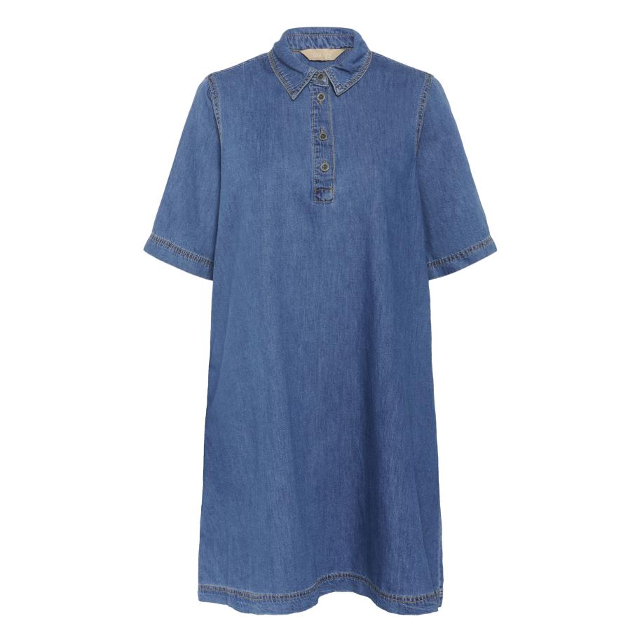 Culture CULTURE Blousejurk Winnie Arpa blauw denim -