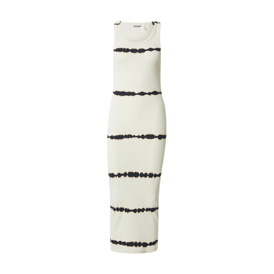 Weekday WEEKDAY Jurk zwart / offwhite -