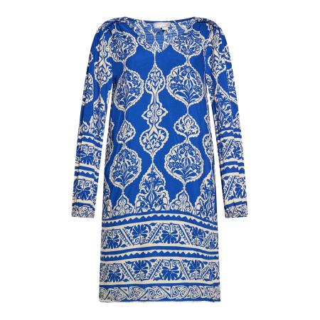 Usha Usha Jurk blauw / wit