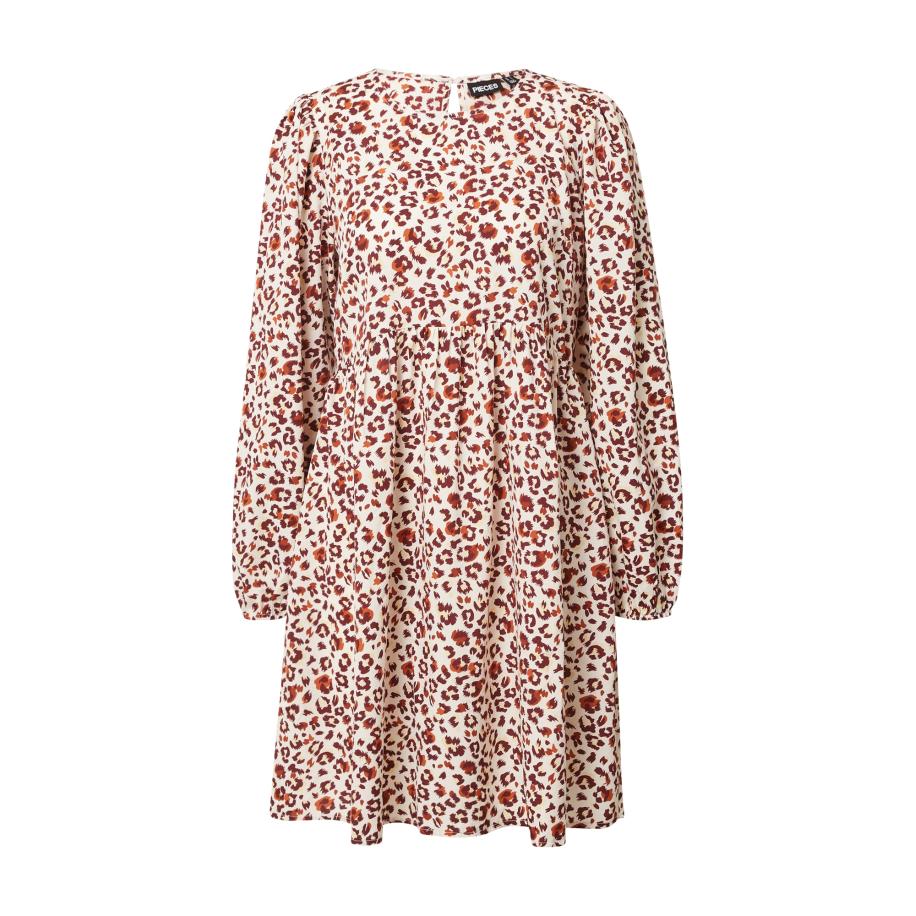 Pieces PIECES Jurk SABINE beige / bruin / pueblo / wit -