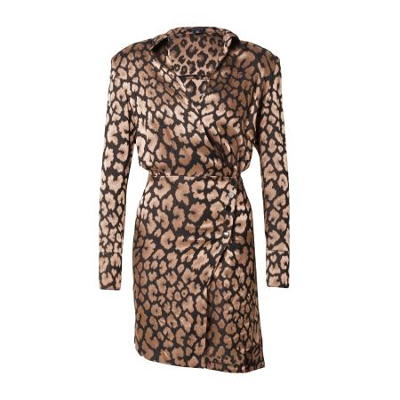 Karen Millen Karen Millen Blousejurk donkerbeige / zwart