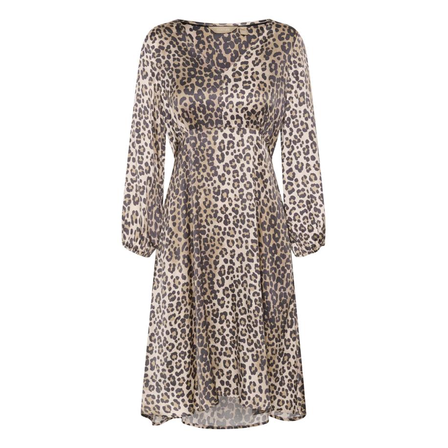 Culture CULTURE Jurk CULeona Berna bruin / zwart / eierschaal -