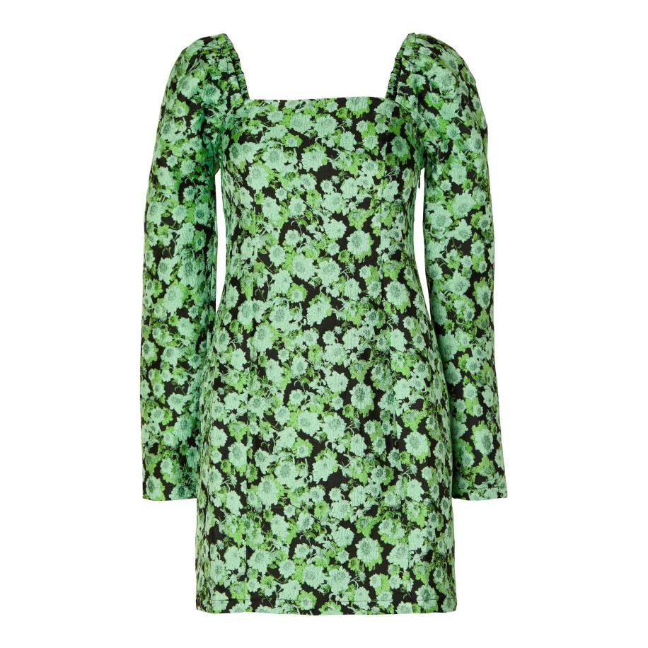 Selected SELECTED Jurk Natalie groen / lichtgroen / zwart -