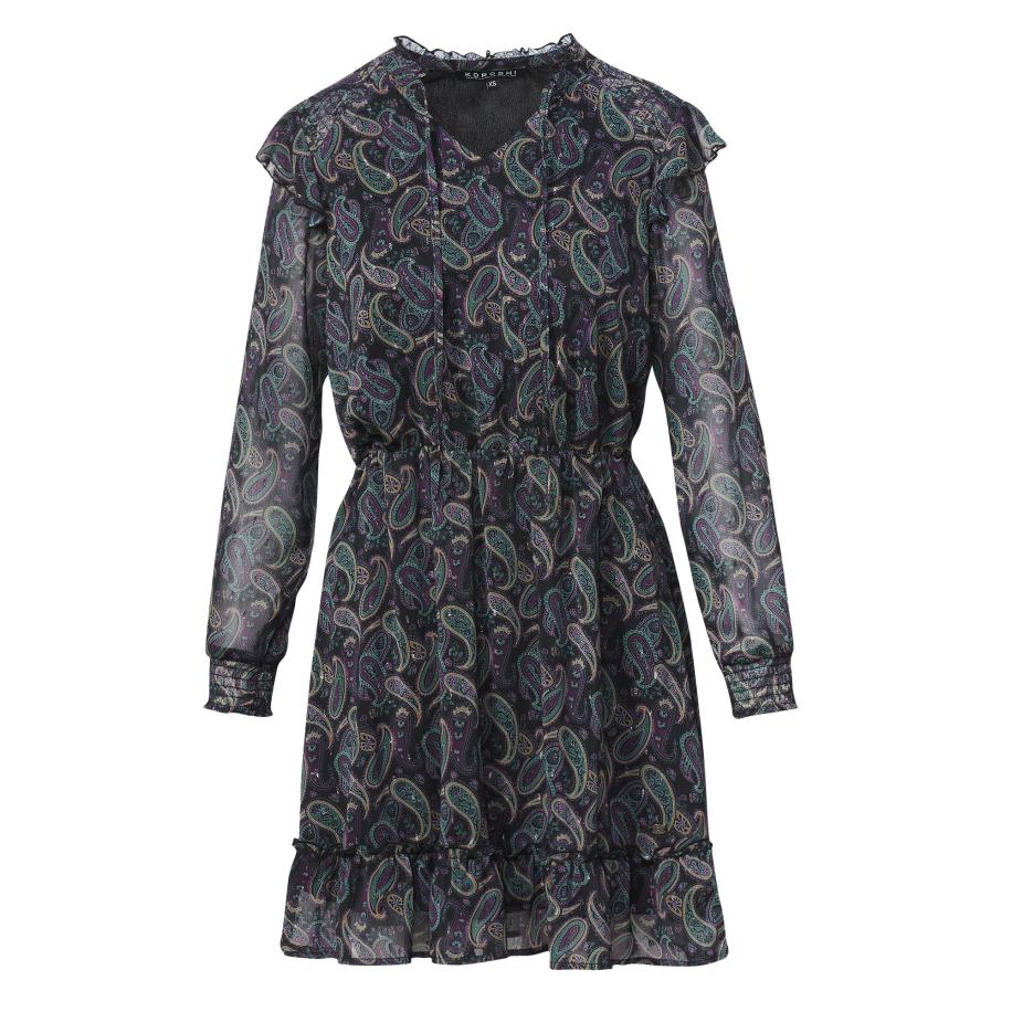 KOROSHI KOROSHI Jurk gemengde kleuren -