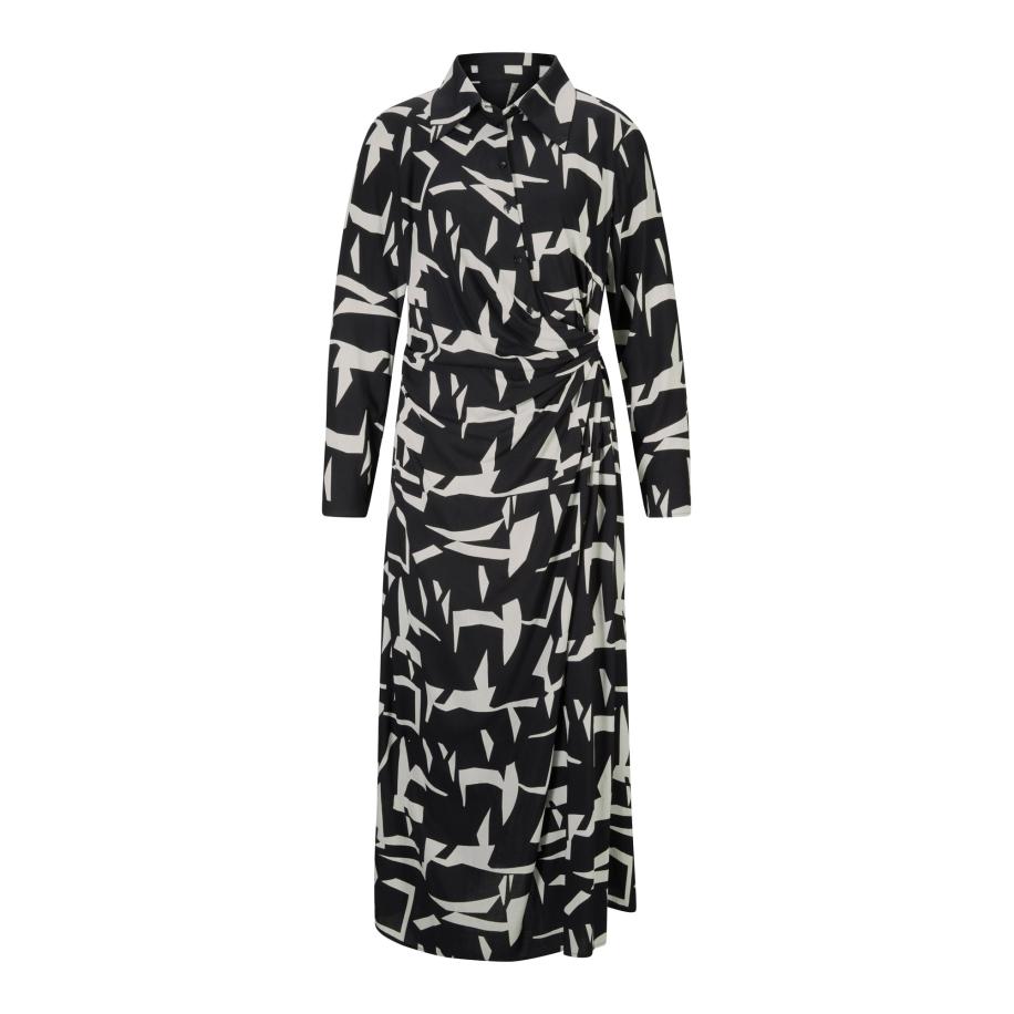 heine heine Blousejurk zwart / wit -