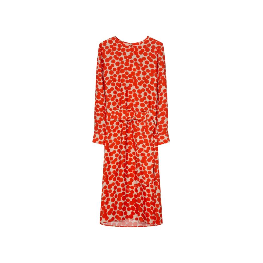 Seidensticker SEIDENSTICKER Jurk beige / donkeroranje -