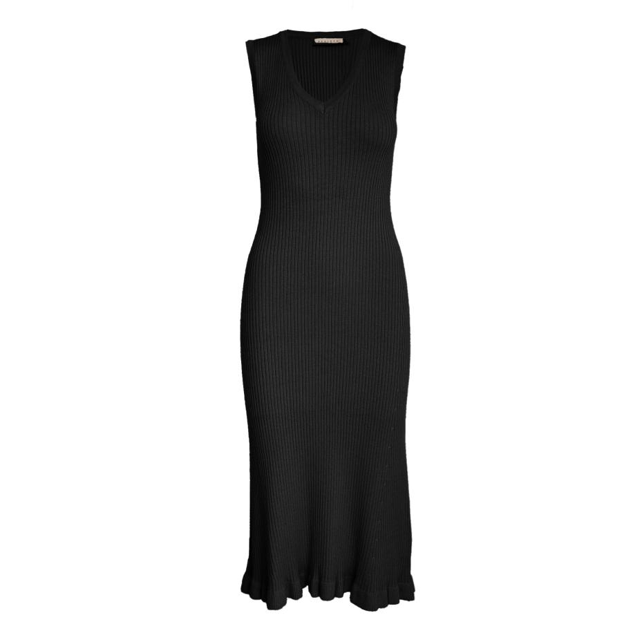 Desires DESIRES Gebreide jurk Aneli zwart -