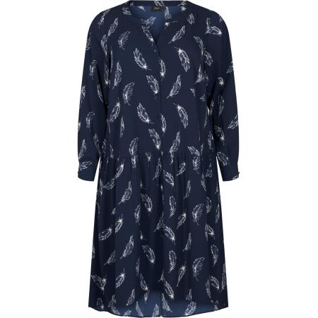 Zizzi Zizzi Blousejurk XANNI navy / wit