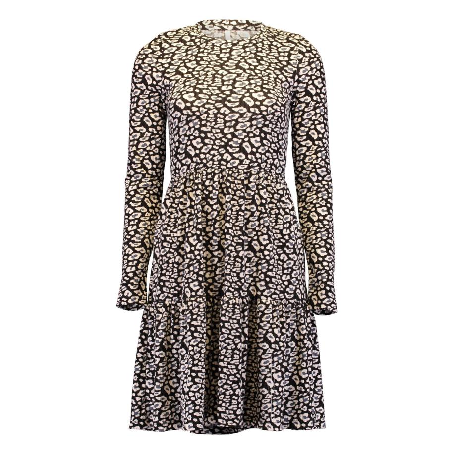 Hailys Hailys Jurk Id44a beige / bruin / rosa / zwart -