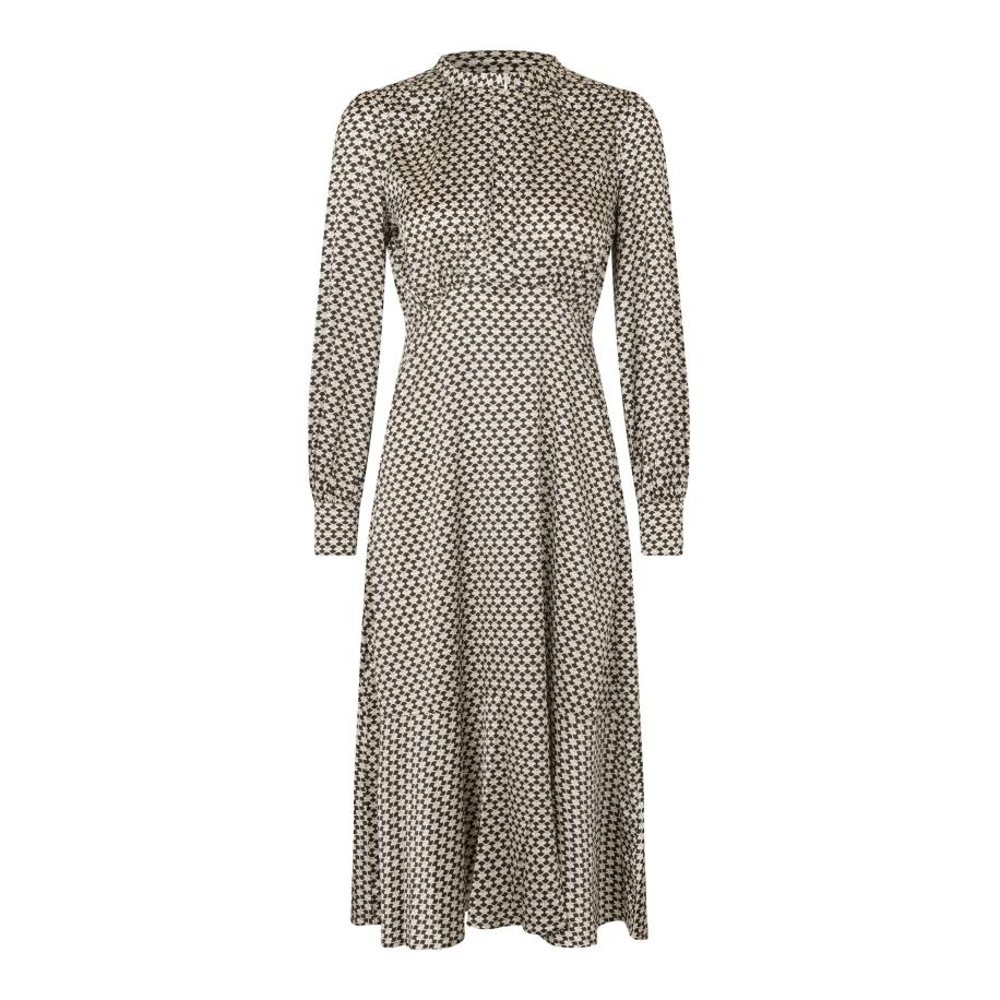 Dea Kudibal Dea Kudibal Blousejurk Rudy greige / zwart -