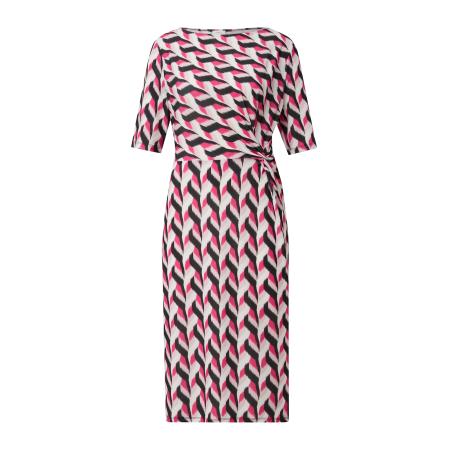 s.Oliver BLACK LABEL Jurk fuchsia / lichtroze / zwart / wit