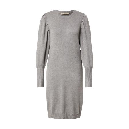 Peppercorn Gebreide jurk Anissa grijs gemêleerd