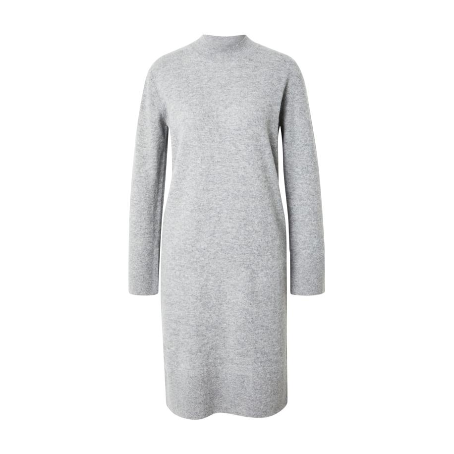 YAS YAS Gebreide jurk YASEMILIE lichtgrijs -
