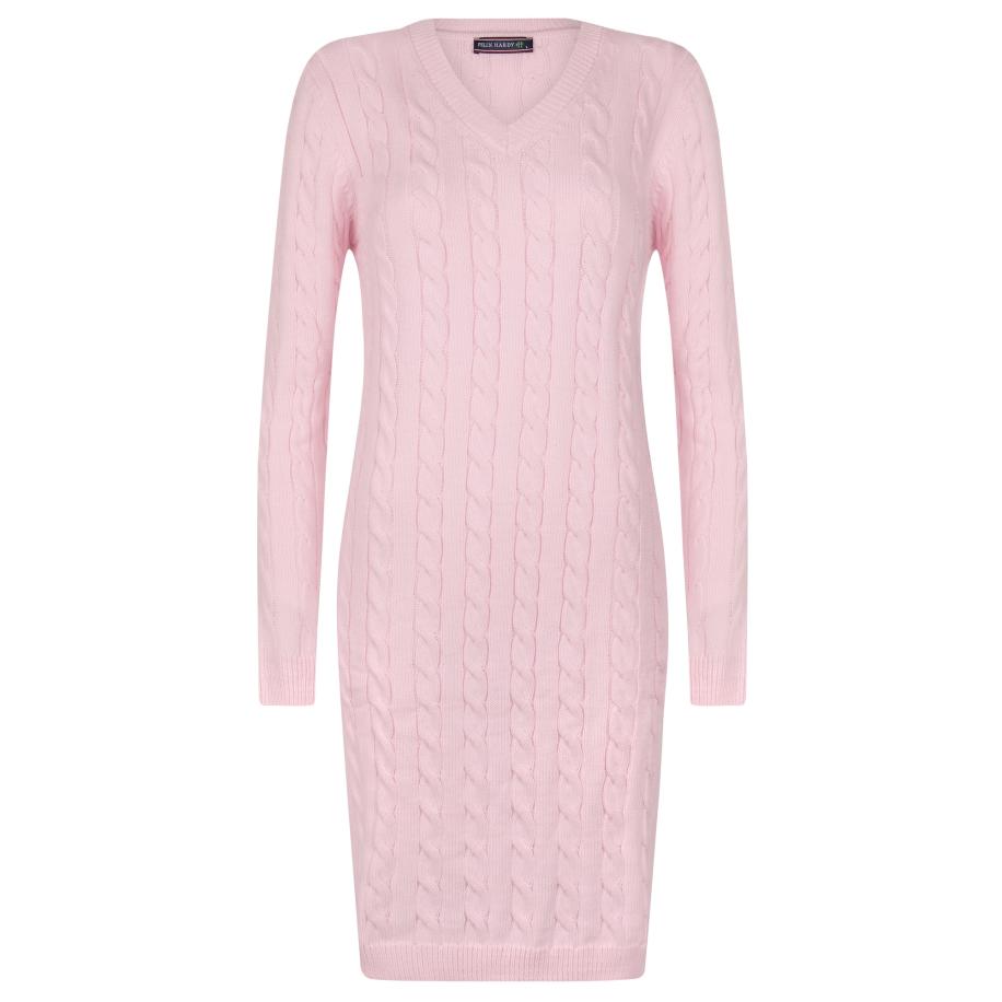 Felix Hardy Felix Hardy Gebreide jurk pink -