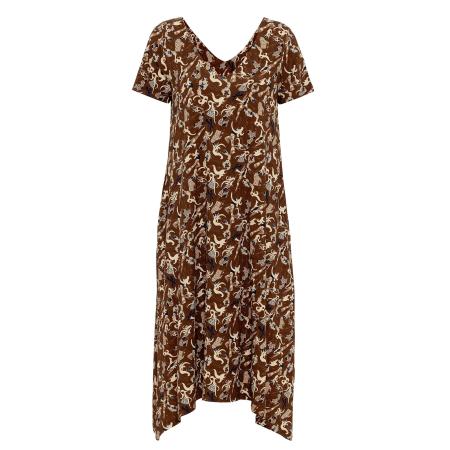 Anou Anou Anou Anou Jurk crème / navy / bruin