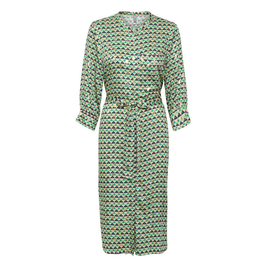 Culture CULTURE Jurk CU Malin nude / navy / goud / groen -