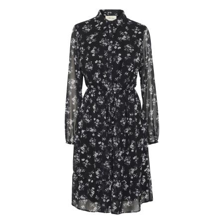 Cream Cream Jurk Yuna zwart