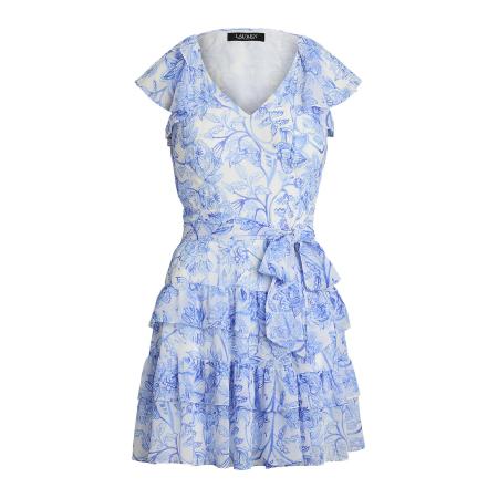 Lauren Ralph Lauren Lauren Ralph Lauren Zomerjurk POLY azuur / wit