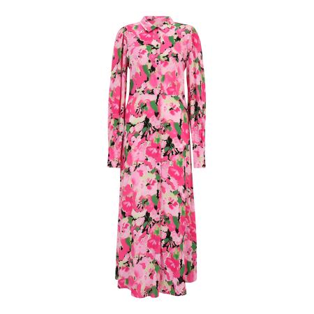 YAS YAS Tall Blousejurk VIOLO groen / pink / rosa / zwart