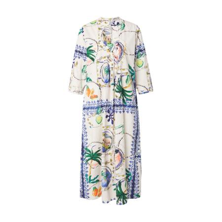 Emily van den Bergh Emily Van Den Bergh Blousejurk sand / blauw / groen / donkeroranje