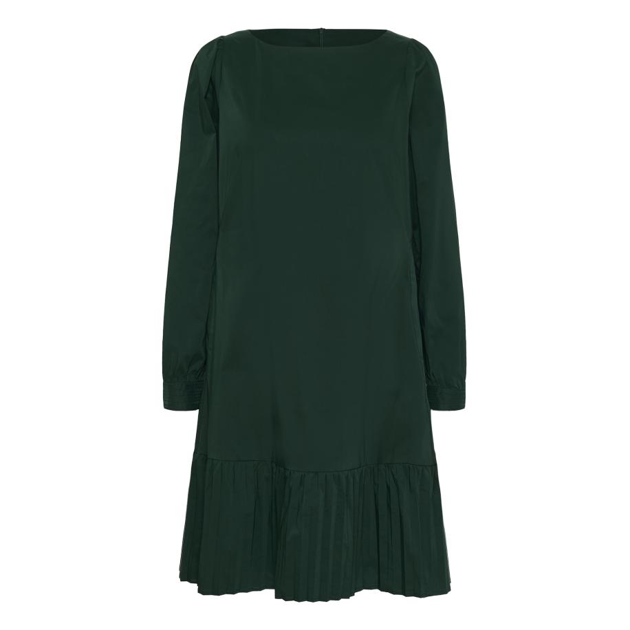 Culture CULTURE Jurk Antoinett donkergroen -