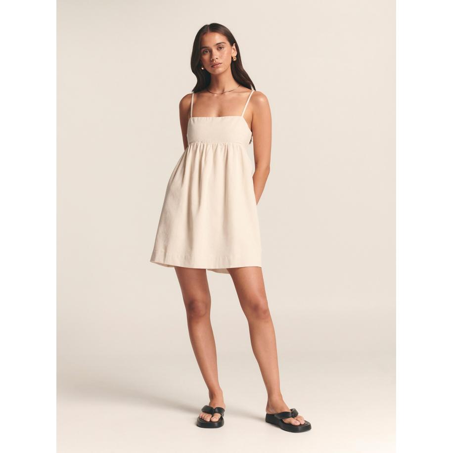 St MRLO Jurk ASTER MINI DRESS beige Bruin