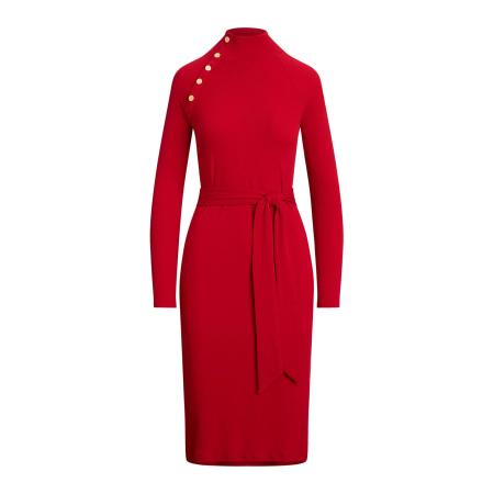 Lauren Ralph Lauren Lauren Ralph Lauren Gebreide jurk VAHANT knalrood