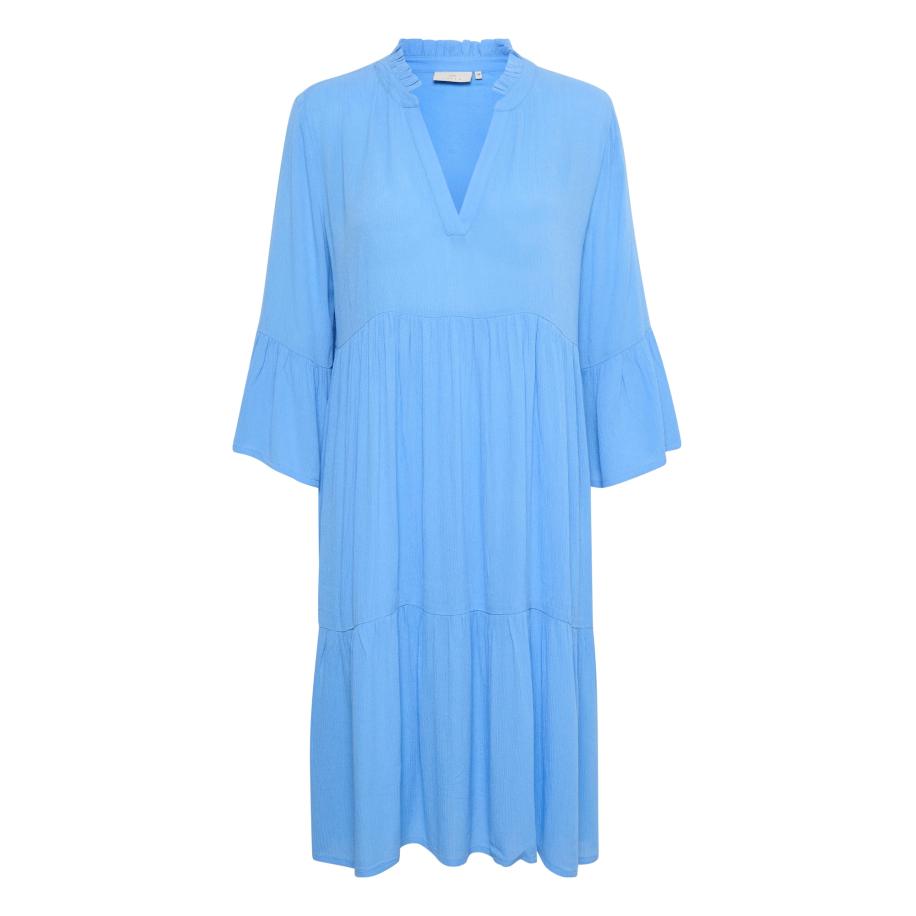 Kaffe Kaffe Blousejurk marianah azuur -