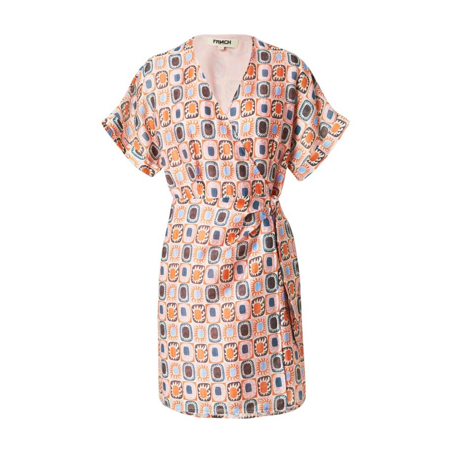 FRNCH PARIS FRNCH PARIS Jurk donkerblauw / aubergine / oranje / rosa -