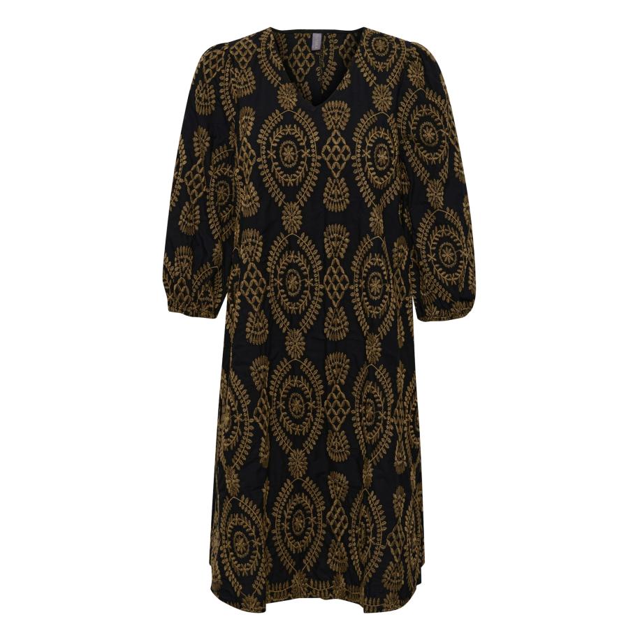 Culture CULTURE Jurk Tia bruin / zwart -